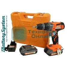 Дрель аккумуляторная СОЮЗ ДШС-18К 18 В, 1BatterySystem, 2 акк. 2 Ач