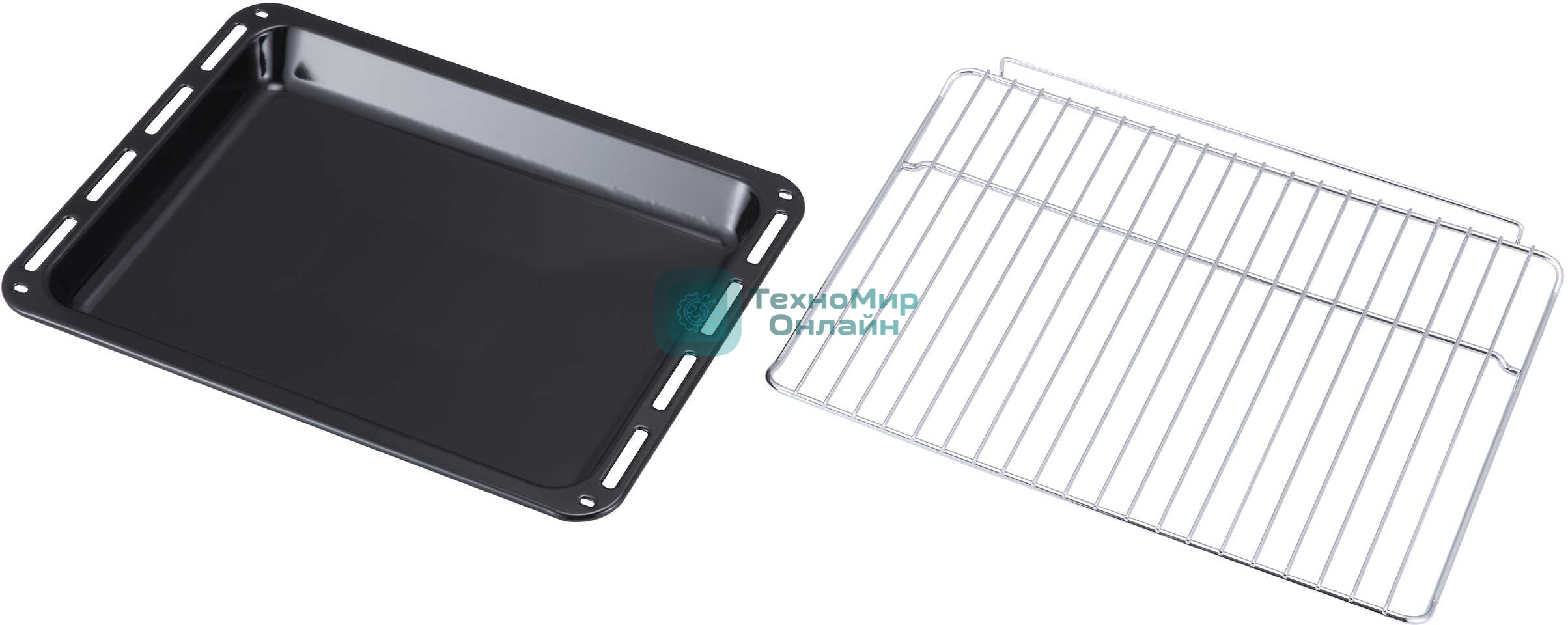 Духовой шкаф встраиваемый полноразмерный Evelux EO 620 B, 60 см, 8 режимов, 65л, черное стекло