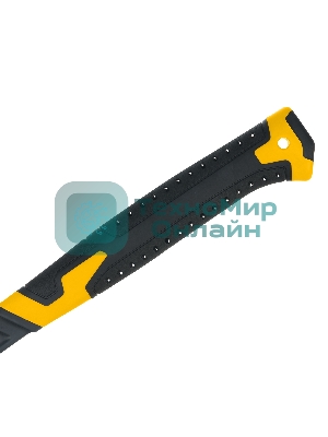 Топор цельнокованый Denzel 600 г, двухкомпонентная обрезиненная рукоятка