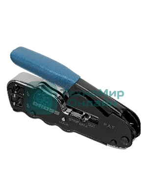 Клещи для обжима телефонных и компьютерных клемм Gross RJ45, 8P и RJ11/12, 6P, компакт., CAT5