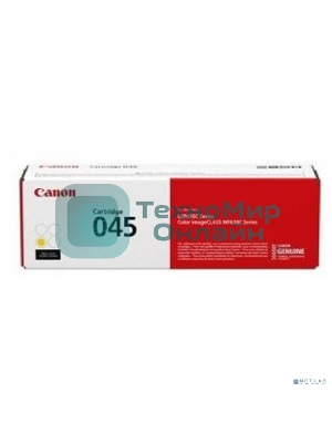 Картридж лазерный Canon 045Y H желтый, 2200 стр., для i-SENSYS MF631/633/635, LBP611
