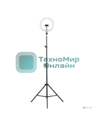 Светильникк кольцевой Camelion KD-810F C02 LED 10 Вт, подставка для смартфона, напольн.на штативе