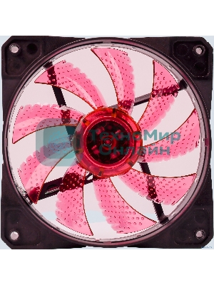 Вентилятор для корпуса Digma DFAN-LED-RED черный, 120 мм, 1200 об/мин, 23 дБ, 4 pin
