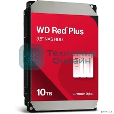 Жесткий диск HDD Western Digital 10Tb, 7200RPM SATA 3.5 Red Plus NAS 512MB buffer