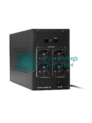 Источник бесперебойного питания ExeGate SpecialPro Smart LLB-2200.LCD.AVR.EURO.RJ 2200VA/1300W, LCD, AVR, 4 евророзетки, RJ45/11, черный