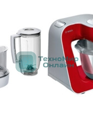 Кухонный комбайн Bosch MUM58720 1000Вт красный/серебристый