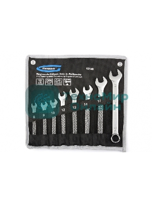 Набор комбинированных ключей Gross 15148 (8 - 19 мм) 8 шт.