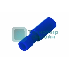 Разъем штекерный полностью изолированный Rexant гнездо 4 мм 1.5-2.5 мм² (РШПи-м 2.5-4/РШИм 2-5-4) синий
