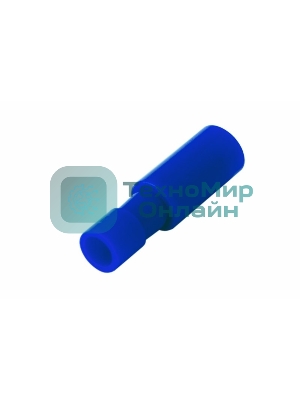 Разъем штекерный полностью изолированный Rexant гнездо 4 мм 1.5-2.5 мм² (РШПи-м 2.5-4/РШИм 2-5-4) синий