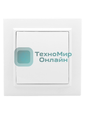 Выключатель 1-кл. СП Минск 10А проходной белый Basic EKF ERV10-025-10