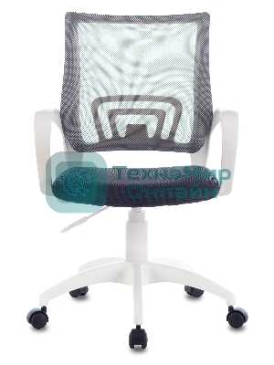 Кресло Бюрократ CH-W695NLT TW-04 TW-12 темно-серый, сетка/ткань, 120 кг, механизм качания