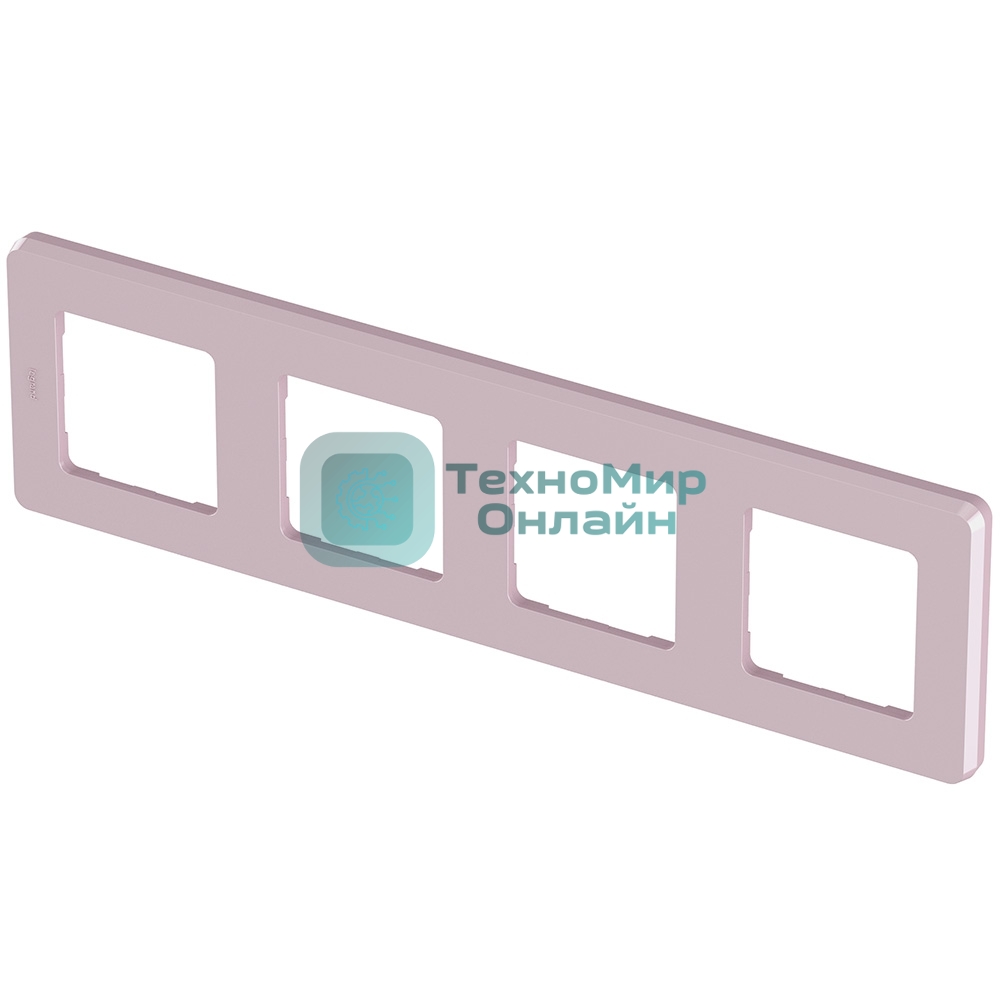 Рамка 4 поста розовый Inspiria