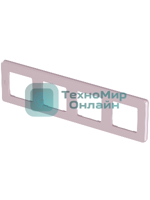 Рамка 4 поста розовый Inspiria