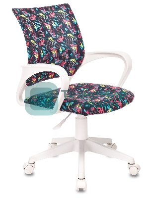 Кресло Бюрократ BuroKIDS 1 W мультиколор, ткань, 120 кг