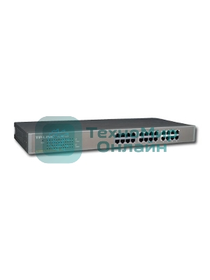 Коммутатор сетевой TP-Link SMB TL-SF1024 Коммутатор 24-port 10/100M Switch, 1U 19-inch rack-mountable steel case