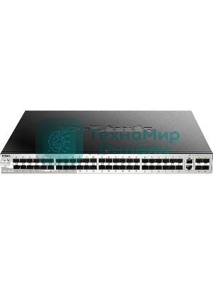 Коммутатор DGS-3130-54S Managed L3 Stackable Switch 48x1000Base-X SFP, 2x10Gbase-T, 4x10Gbase-X SFP+, CLI, 1000Base-T Management, RJ45 Console, USB, RPS, Dying Gasp