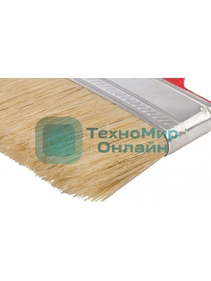 Кисть радиаторная Matrix для эмалей, 50х12 мм, натуральная щетина, пластиковая рукоятка