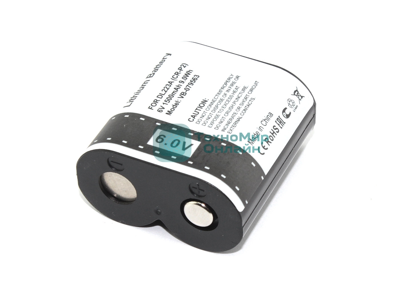 Аккумуляторная батарея для фотоаппарата Panasonic CR-P2 (DL223A) 6V 1500mAh