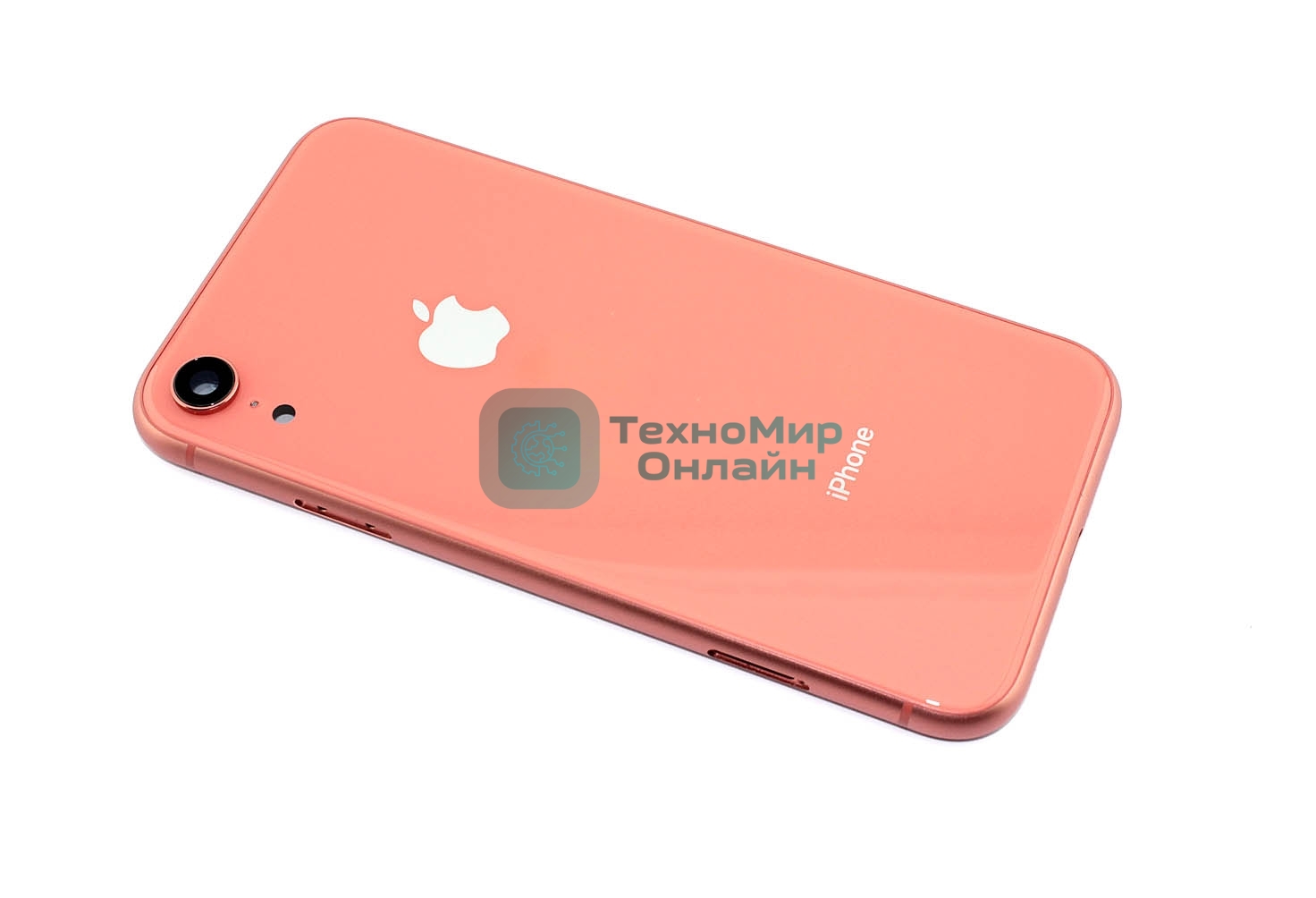 Задняя крышка (корпус) в сборе с рамкой для Apple iPhone XR coral