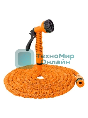 Набор для полива с растягивающимся шлангом 22м Вихрь 73/7/2/26