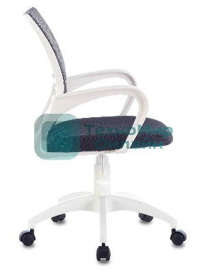 Кресло Бюрократ CH-W695NLT TW-04 TW-12 темно-серый, сетка/ткань, 120 кг, механизм качания