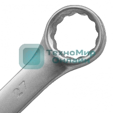 Ключ комбинированный Matrix 27 мм, CrV, матовый хром