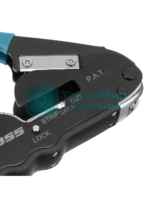 Клещи для обжима телефонных и компьютерных клемм Gross RJ45, 8P и RJ11/12, 6P, компакт., CAT5