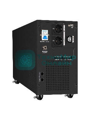 Источник бесперебойного питания (инвертор, синус, для котла) ExeGate SineTower SN-5000.LCD.AVR.2SH.1C13.T.RJ.USB 5000VA/4000W, чистая синусоида, LCD дисплей, AVR, 2*Schuko+1*C13+1*ternimal, RJ45/11, USB, линейно-интерактивный, черный