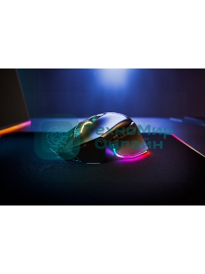 Мышь беспроводная/проводная Razer Basilisk V3 Pro 35K черный, 35000 dpi, радиоканал, Bluetooth, USB, кнопки - 11