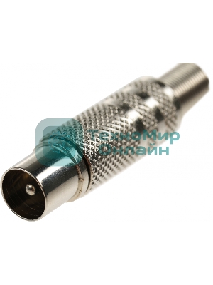 Штекер антенный Premier 4-010/1 Coax (m) серебристый