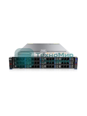 Серверная Платформа Gooxi SL201-D12R-NV-G4 2U Direct-attached Backplane 12_2.5/3.5 SAS/SATA/NVMe Hard Drive Bay Eagle-stream Server Barebone + 800W CRPS modules + standard rail kit