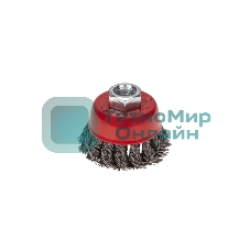 Щетка чашечная для УШМ Kranz крученая стальная проволока, 65мм, М14