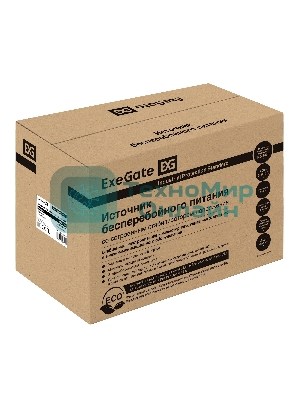 Источник бесперебойного питания ExeGate SpecialPro Smart LLB-2200.LCD.AVR.EURO.RJ 2200VA/1300W, LCD, AVR, 4 евророзетки, RJ45/11, черный