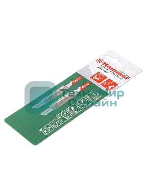 Пилка для лобзика Haммerflex 204-107 JG WD-PL T119B (2pcs) мягк.др\пл, 67мм, шаг 1.9-2.3, HCS, 2шт