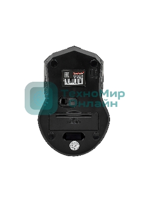 Мышь беспроводная ExeGate SR-9034 черный, 1600 dpi, радиоканал, USB, кнопки - 4