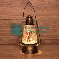 Декоративный фонарь Neon-night с эффектом снегопада и подсветкой 