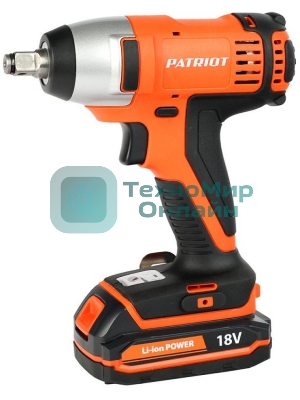 Гайковерт ударный аккумуляторный PATRIOT BR 180Li-1/2 180301140 две батареи Li-ion, 18V, 1,5 Ah, 140 Нм, большой кейс, зарядка за 1 час
