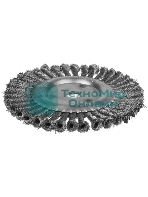 Кордщетка STAYER 35120-200дисковая для УШМ плетенные пучки проволоки 0.5мм 200мм/22мм