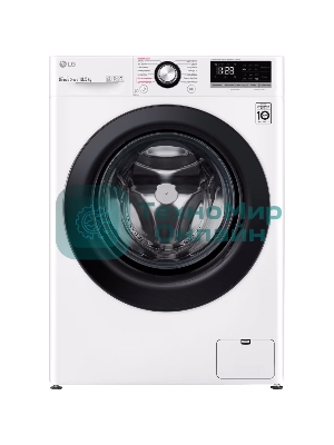Стиральная машина LG TW4V3RS6W белый, загрузка фронтальная 10,5 кг, 1400 об/мин., класс: А