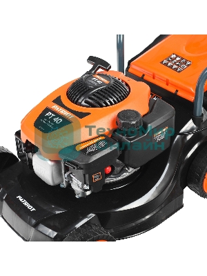 Газонокосилка бензиновая PATRIOT PT 40, 130сс, 3,5 л.с., 40 см, 35л. трав., пластик. дека,