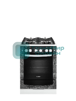 Плита газовая Gefest ПГ 6500-02 0113 черный, конфорок 4 шт, духовка 52 л, 60 см x 85 см x 60 см