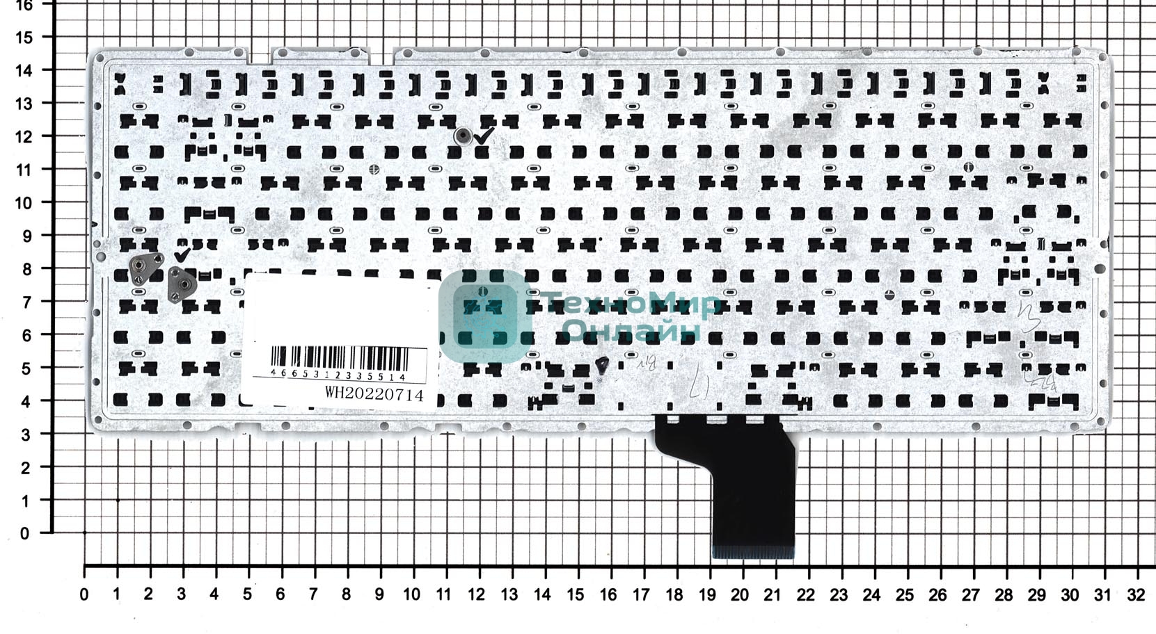 Клавиатура для ноутбука Asus K401L A401 черная