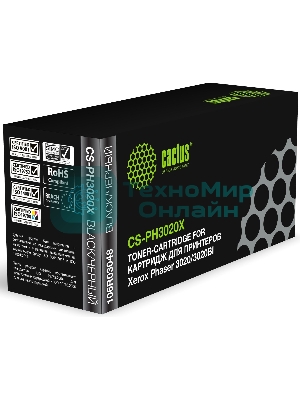 Картридж лазерный Cactus CS-PH3020X (106R03048) черный (3000 стр.) для Xerox Phaser 3020/3020BI