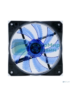 Вентилятор для корпуса Digma DFAN-LED-BLUE черный, 120 мм, 1200 об/мин, 23 дБ, 4 pin