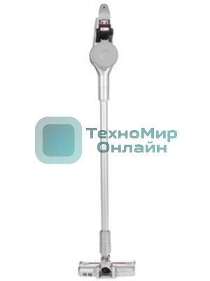 Пылесос вертикальный Sharp ECSB72RS серебристый/красный, питание от аккумулятора, 95 Вт, уборка сухая, пылесборник 1 л, работа от АКБ max 36 мин