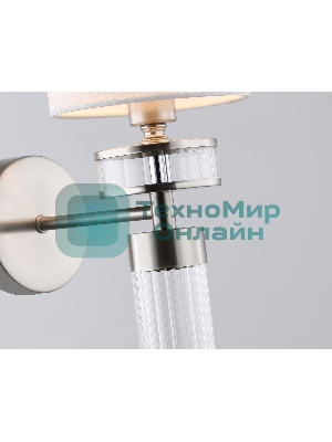 Настенный светильник Ambrella light LH71295 SN/WH никель/белый E14 max 40W 210*130*340
