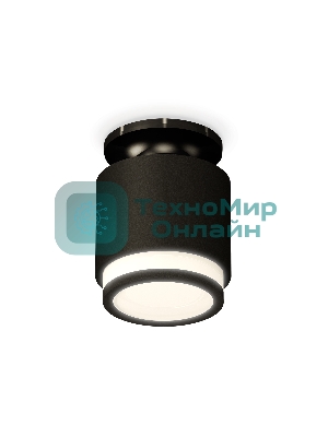 Светильник Ambrella Light XS7511063 SBK/PBK/FR черный песок/черный полированный/белый матовый MR16 GU5.3 (N7926, C7511, N7121)