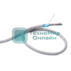 Кабель Exegate FTP 4 пары кат.5e CCA, экран, 305м pullbox, серый