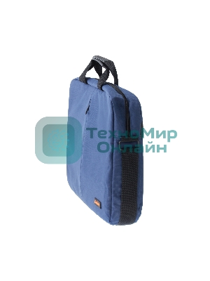Сумка для ноутбука ExeGate EX264613RUS Office F1590 Dark-Blue, темно-синяя, полиэстер, для ноутбуков до 15.6
