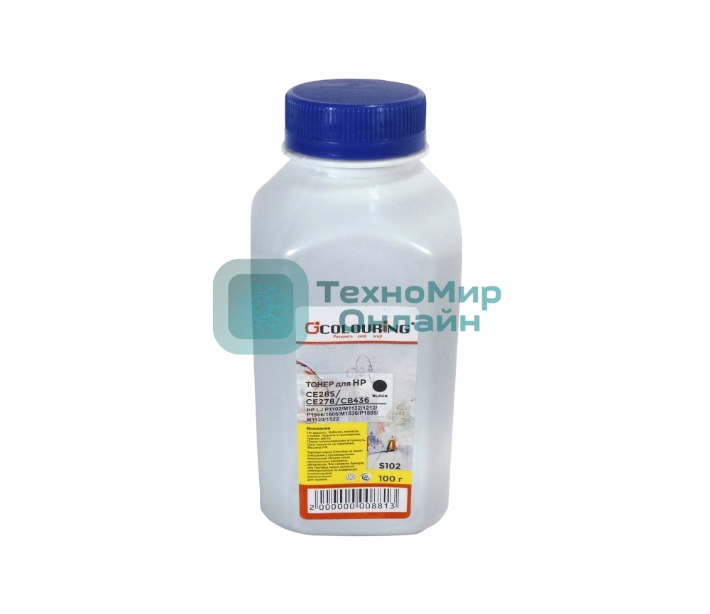 Тонер Colouring CG-CE285/CE278/CB436 для принтеров HP LJ P1102/M1132/1212/P1566/1606/M1536/P1505/M1120/1522